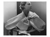 Vogue - May 1934 - Woman in White Taffeta Jacket Premium Photographic Print by Lusha Nelson