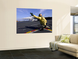 A Shooter Signals the Launch of an F/A-18 Super Hornet Poster by  Stocktrek Images