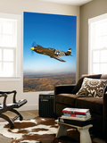 A P-51A Mustang in Flight Prints by  Stocktrek Images