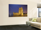 The Sirius Star and Constellation Orion Setting Behind the Bélem Tower in Lisbon, Portugal Art by  Stocktrek Images