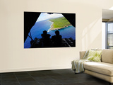 Loadmasters Look Out over Tumon Bay from a C-130 Hercules Prints by  Stocktrek Images