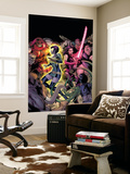 Uncanny X-Men 463 Cover: Marvel Girl, Psylocke, Juggernaut, Blob, Banshee and Callisto Crouching Posters par Alan Davis