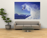 Snowboarder Leaping Through the Air Art
