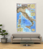 Italy Map 1995 Prints