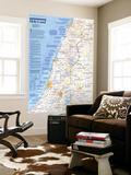 Holy Land Map 1989 Poster