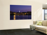 Reflection of Buildings on Water, Portsmouth, New Hampshire, USA Print
