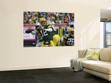Lions Packers Football: Green Bay, WI - Aaron Rodgers Posters by Mike Roemer