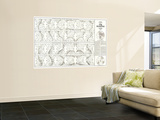 Heavens Star Chart 1970 Poster