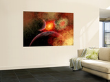 Artist' Concept Illustrating the Stellar Explosion of a Supernova Prints by  Stocktrek Images
