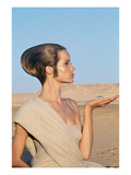 Vogue - April 1967 - Veruschka in an Egyptian Desert Photographic Print by Franco Rubartelli