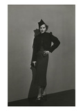 Vogue - December 1936 - Princess Nathalie Paley in Lelong Dress Premium Photographic Print by André Durst