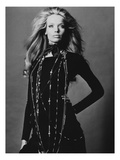 Vogue - November 1969 - Veruschka Draped with Necklaces Premium Photographic Print by Franco Rubartelli