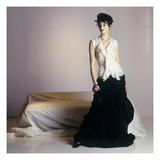 WWD - June 2001 - Donna Karan Resort 2002 Collection Premium Photographic Print by George Chinsee