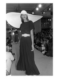 WWD - November 1986 - Perry Ellis RTW Spring 1987 Show Photographic Print by George Chinsee & Thomas Iannaccone