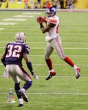 Hakeem Nicks Super Bowl XLVI Action Photo