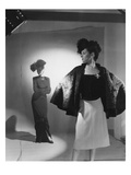 Vogue - October 1944 - Fashions from Bergdorf Goodman Premium Photographic Print by Cecil Beaton