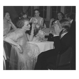Vogue - February 1936 - Couples Dining at The St. Regis Premium Photographic Print by Remie Lohse