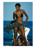 Vogue - June 1977 Photographic Print by Guy Le Baube