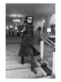 WWD - March 1971 - Jackie Onassis in Suede Photographic Print by Sal Traina