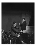 Vogue - May 1945 - Leon Fleisher Playing with Pierre Monteux Premium Photographic Print by Serge Balkin