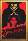 V for Vendetta Framed Canvas Print