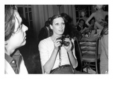 WWD - June 1973 - Anjelica Huston with Camera Premium Photographic Print by Tim Jenkins