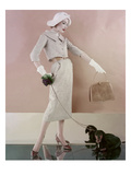 Vogue - February 1957 Premium Photographic Print by Karen Radkai