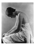 Vogue - August 1934 - Woman Bending Forward Premium Photographic Print by Lusha Nelson
