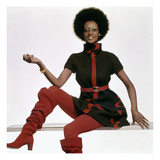 Vogue - November 1969 - Bill Blass Turtleneck Dress Premium Photographic Print by Gianni Penati