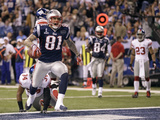 New York Giants and New England Patriots - Super Bowl XLVI - February 5, 2012: Aaron Hernandez Photographic Print by Marcio Jose Sanchez