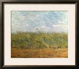 Wheat Field with a Lark Framed Giclee Print by Vincent van Gogh