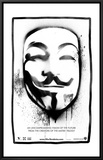 V for Vendetta Framed Canvas Print