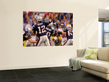 New York Giants and New England Patriots - Super Bowl XLVI - February 5, 2012: Tom Brady Wandgemälde von Jeff Roberson