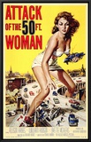 Attack of the 50 Foot Woman Framed Canvas Print