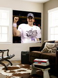 New York Giants and New England Patriots - Super Bowl XLVI - February 5, 2012: Eli Manning Wall Mural by David J. Phillip