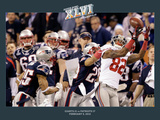 New York Giants and New England Patriots - Super Bowl XLVI - February 5, 2012: Mario Manningham - C Photographic Print