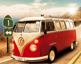 California Camper-Route One Affiches