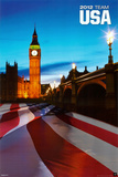 London 2012 Olympics - Team USA - Flag Prints