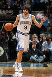 New York Knicks v Minneapolis Timberwolves, Minneapolis, MN, Feb 11: Ricky Rubio Photographic Print by David Sherman