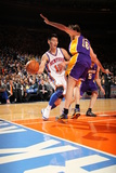 New York Knicks v Los Angeles Lakers, New York, NY, Feb 10: Jeremy Lin, Pau Gasol Photographic Print
