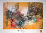 Papier De Riz - Sur Le Lac Collectable Print by Lebadang 