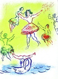 Plafond De L'Opéra : Le Lac Des Cygnes Collectable Print by Marc Chagall