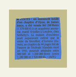Petite Annonce Limited Edition by Jean-Michel Alberola