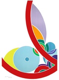 Trait Rouge Trait Bleu Collectable Print by John Levee