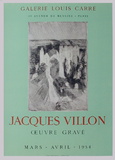 Expo Galerie Louis Carré Sammlerdrucke von Jacques Villon