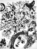 Cl - Le Couple Devant L'Arbre Reproductions pour les collectionneurs par Marc Chagall