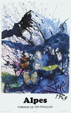 Affiches Sncf : Alpes Lámina coleccionable por Salvador Dalí
