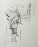 Cyrano Collectable Print by Adolphe Willette