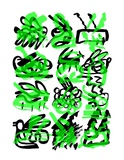 Lagoglyphs : The Bunny Variations 02 Limitierte Auflage von Eduardo Kac