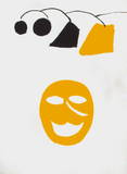 Dlm221 - Masque Jaune Reproductions pour les collectionneurs par Alexander Calder